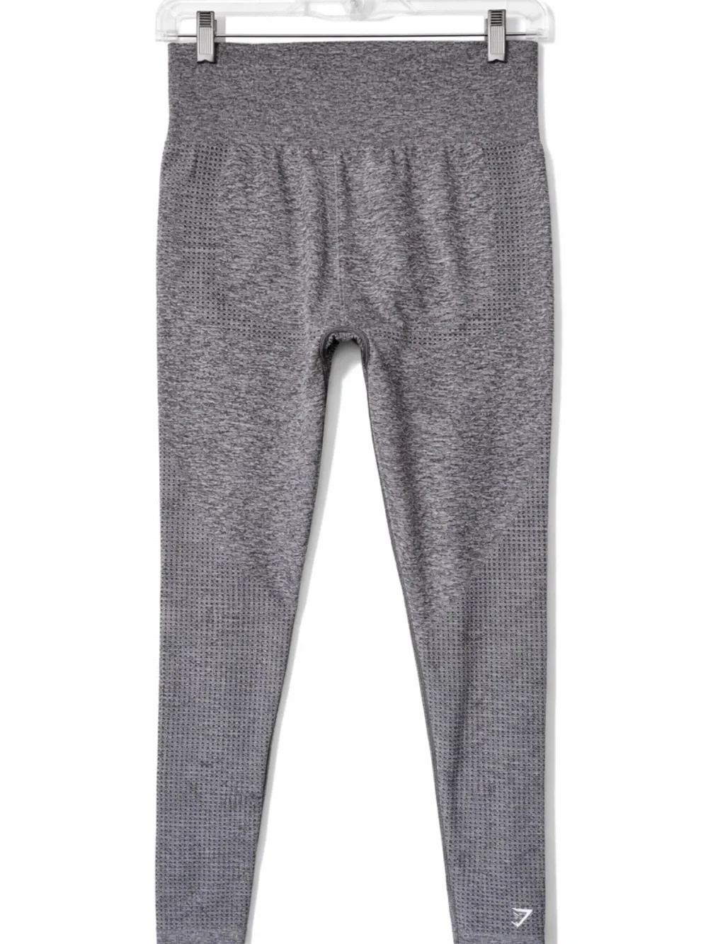 Gymshark Seamless Sculpt Leggings Gray Medium High Rise Cropped Athleisure - Picture 2 of 4